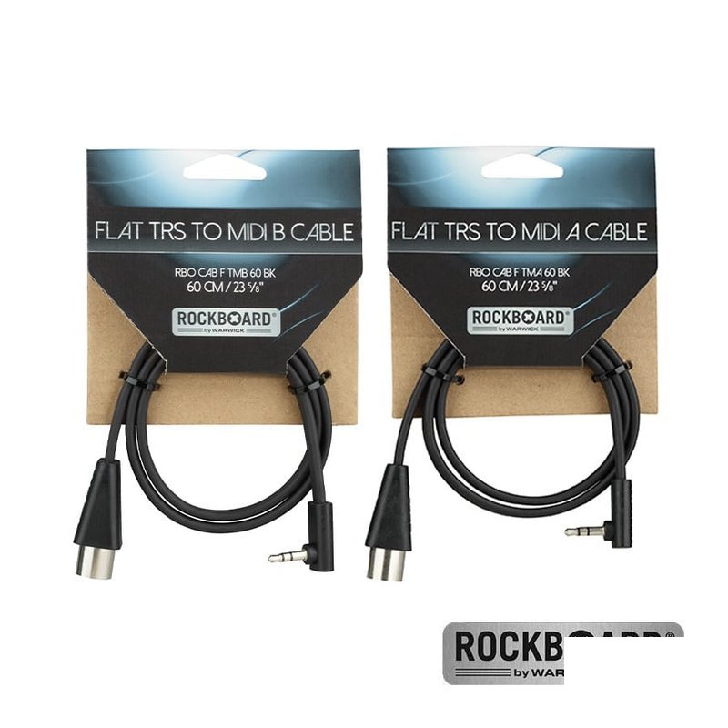 ROCKBOARD RockBoard Flat TRS to MIDI Cable TRS 對 MIDI 線 60公分 — 三峽配件 / 週邊