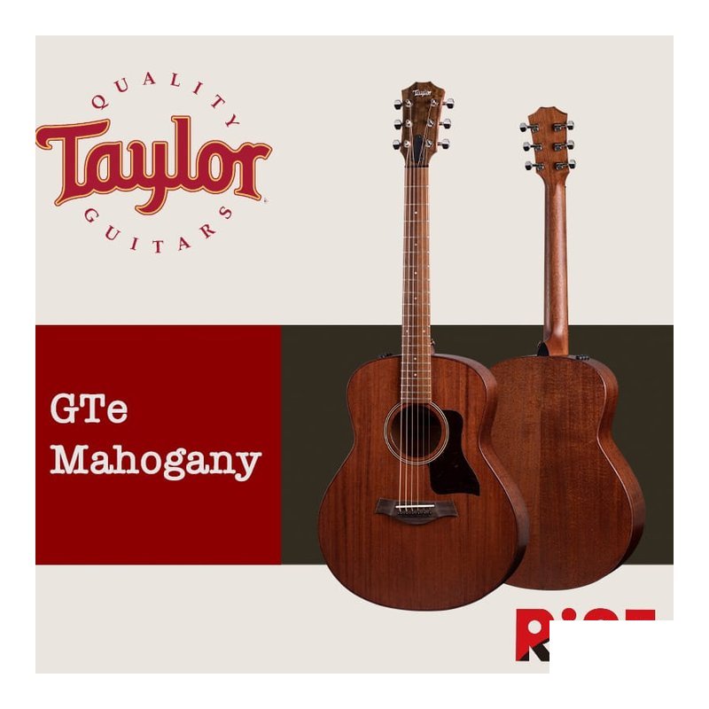 Taylor GTe Mahogany 美？ 全單板 桃花心木 38吋 æ 行木吉他 — 三峽吉他 / Bass