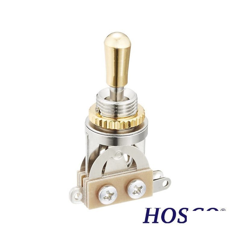 HOSCO YM-T20G Les Paul型 3way 搖酭開關 金色 — 三峽吉他 / Bass