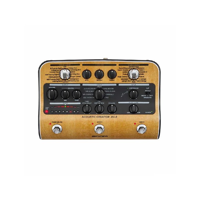Zoom Zoom / AC-3 木吉他綜合效果器 — 三峽吉他 / Bass