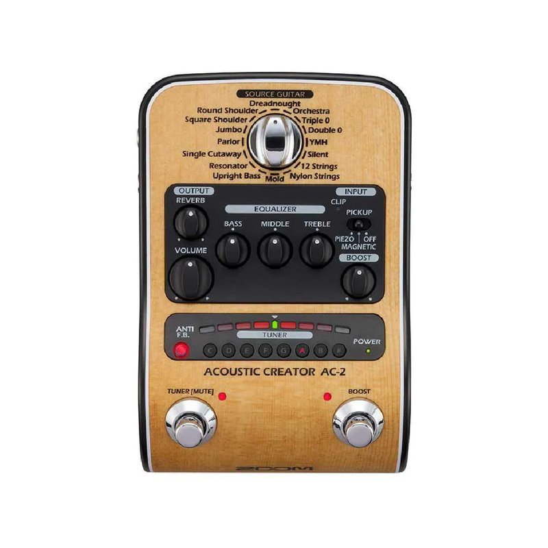 Zoom Zoom / AC-2 木吉他綜合效果器 — 三峽吉他 / Bass