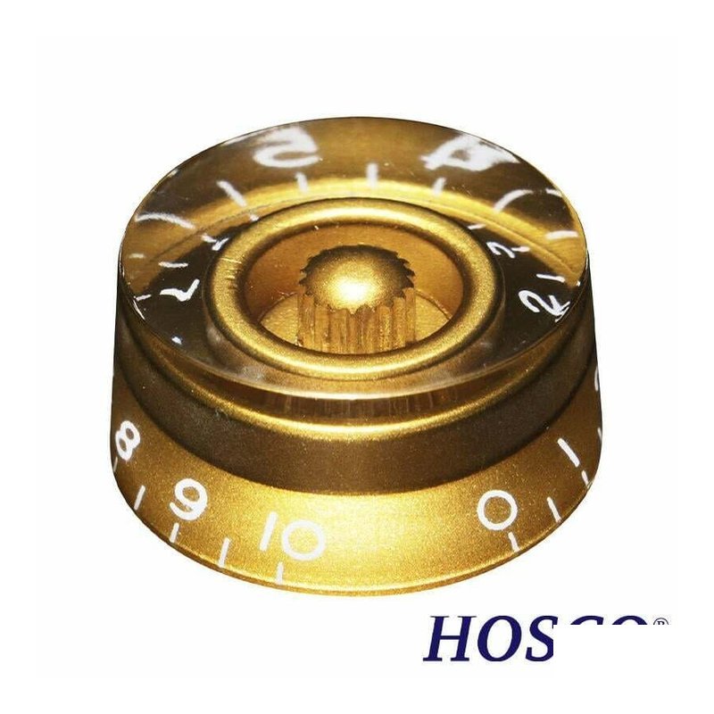 HOSCO KG-110I Gibson型 金色 Speed Knob 旋鈕 英制 內齒24 — 三峽配件 / 週邊