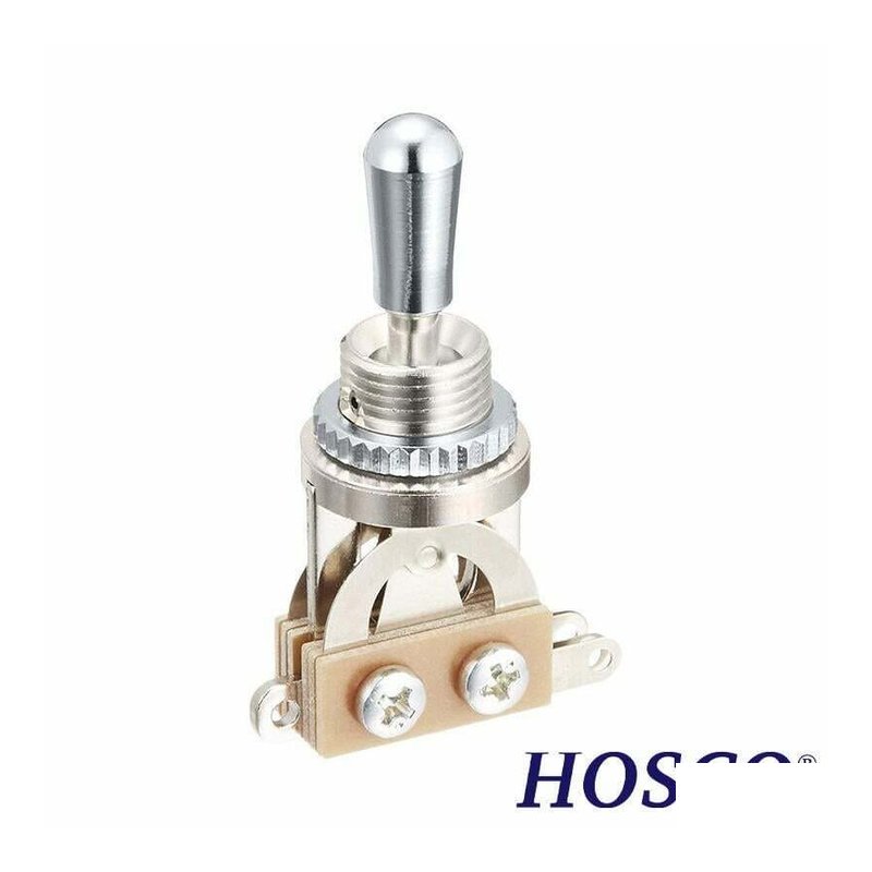 HOSCO YM-T20C Les Paul型 3way 搖酭開關 銀色 — 三峽吉他 / Bass