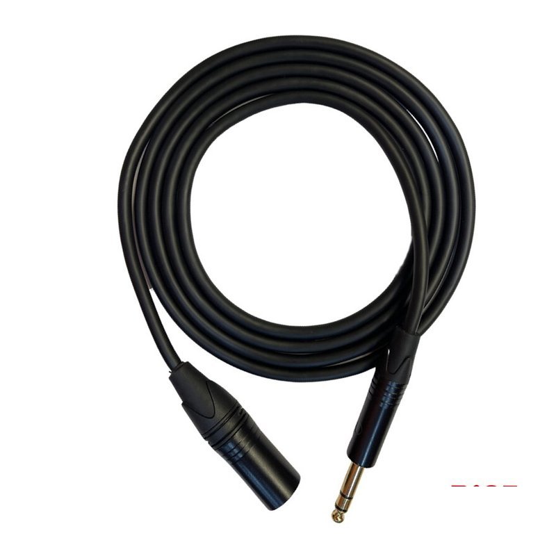 手工 XLR 公 to 6.3 TRS 1.8m/1.8公尺 平衡式/端子鍍金 監聽喇叭/錄音介面 導線 — 三峽錄音