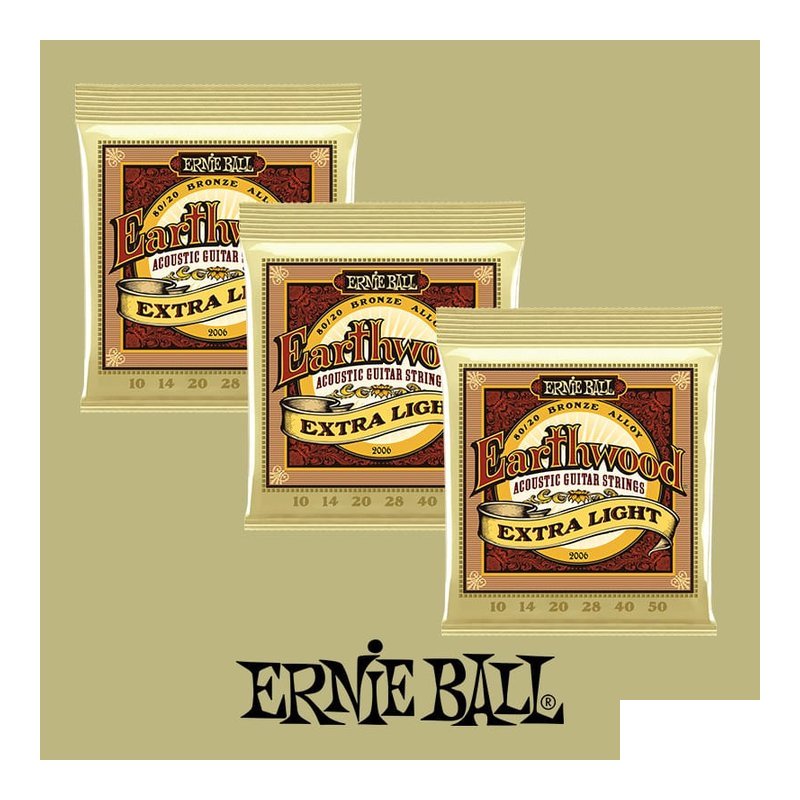 è¶ 值 Ernie Ball 2006 Earthwood ä¸å åªæ 10/50 é»é 木吉他弦 — 三峽吉他 / Bass