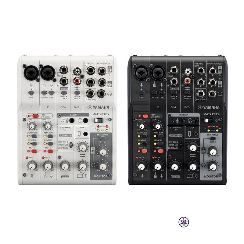 Yamaha AG06 MK2 網路直播/電玩直播/手機遙控 混音機/Mixer/聲卡 — 三峽錄音 / 音響