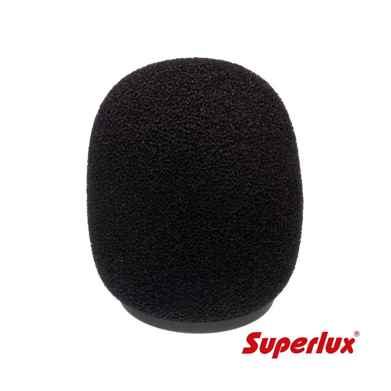 Superlux S09F 1/2"振膜麥克風防風海綿套 ??22mm ???shotgun麥克風 — 三峽配件 / 週邊