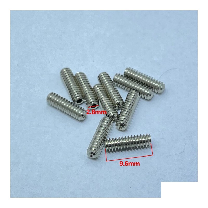 Hosco Saddle 高度螺絲 (長9.6mm/直徑2.8mm)單支 — 三峽配件 / 週邊