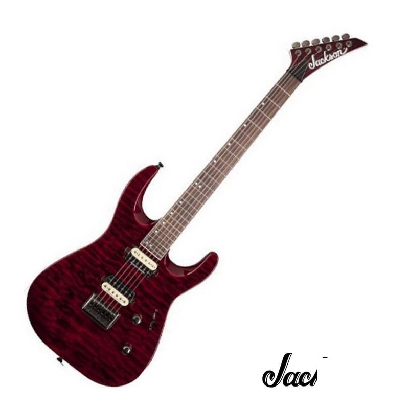 Jackson DK2Q HT Transparent Red 電吉他 — 三峽吉他 / Bass