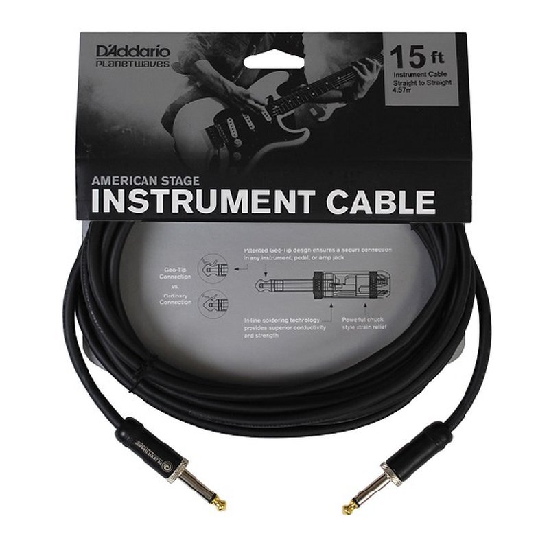 DAddario Planet Waves PW-AMSG-15 樂器導線 15呎 直直 — 三峽導線