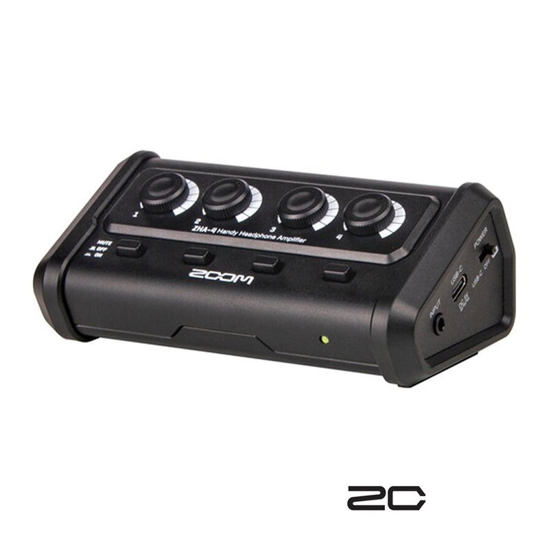 Zoom ZHA-4 攜帶型 (可裝電？ ) 耳機擴大機/分配器 — 三峽錄音 / 音響