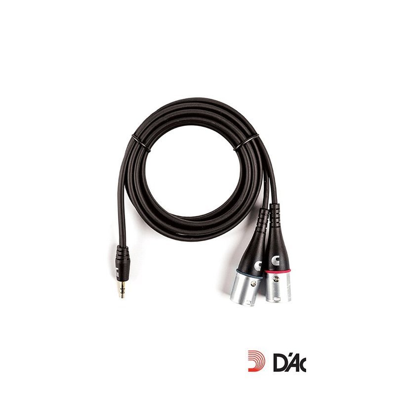 Daddario Planet Waves PW-MPXLR-06 3.5轉雙XLR 音源線 6呎 — 三峽導線