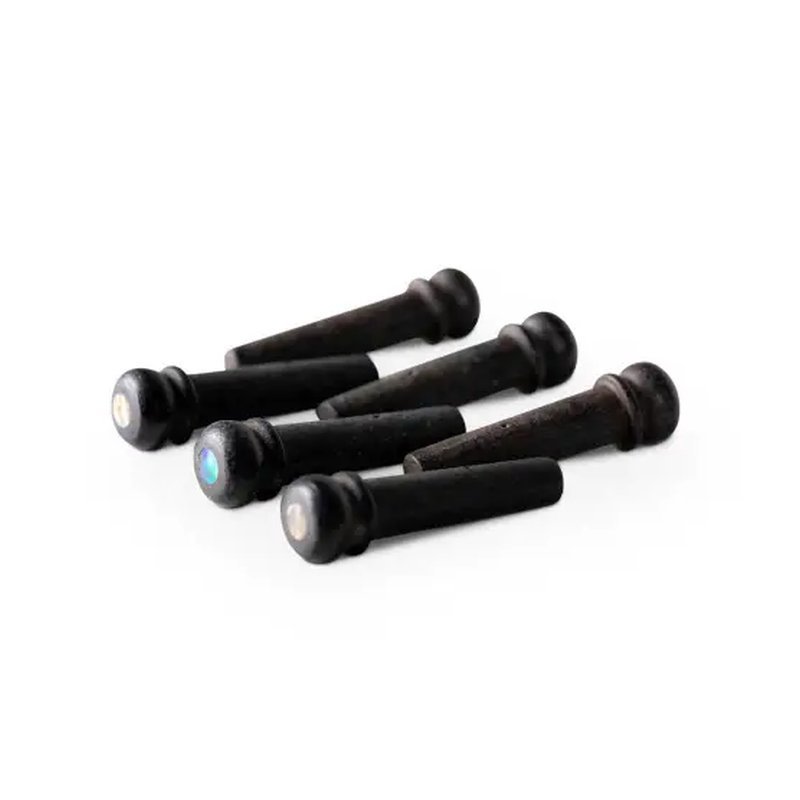 Taylor 7251 Ebony and Abalone Dot黑檀木止弦釘組 吉他弦慓 插銷 — 三峽配件 / 週邊