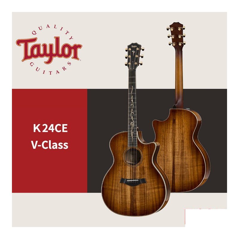Taylor K24CE V-Class 全單板 相思木 æ°è¬ 吉他 公司貨 — 三峽吉他 / Bass