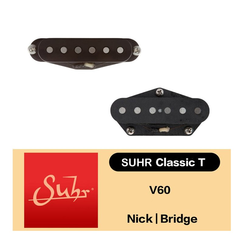 Suhr Classic T V60 單線圈 前段後段 拾音器 黑色 Tele適用 一對 — 三峽配件 / 週邊