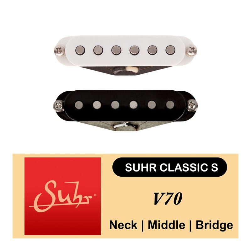 Suhr Classic S V70 單線圈 前中後段 拾音器 黑色/白色 Strat適用 — 三峽配件 / 週邊