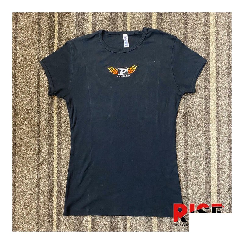 搖滾精品特區 Dunlop 黑色 Logo 短踢 女版 M — 三峽配件 / 週邊