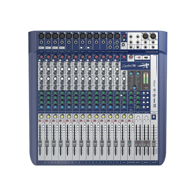 Soundcraft Soundcraft / Signature 16 16軌USB混音機(附贈機耳) — 三峽音響 / 音箱