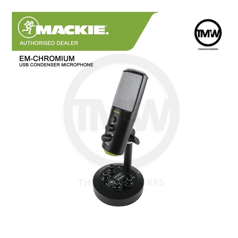 Mackie EM-CHROMIUM 全指向性 USB麥克風 Podcast 錄音介面 直播可用 麥克風 — 三峽錄音 / 音響
