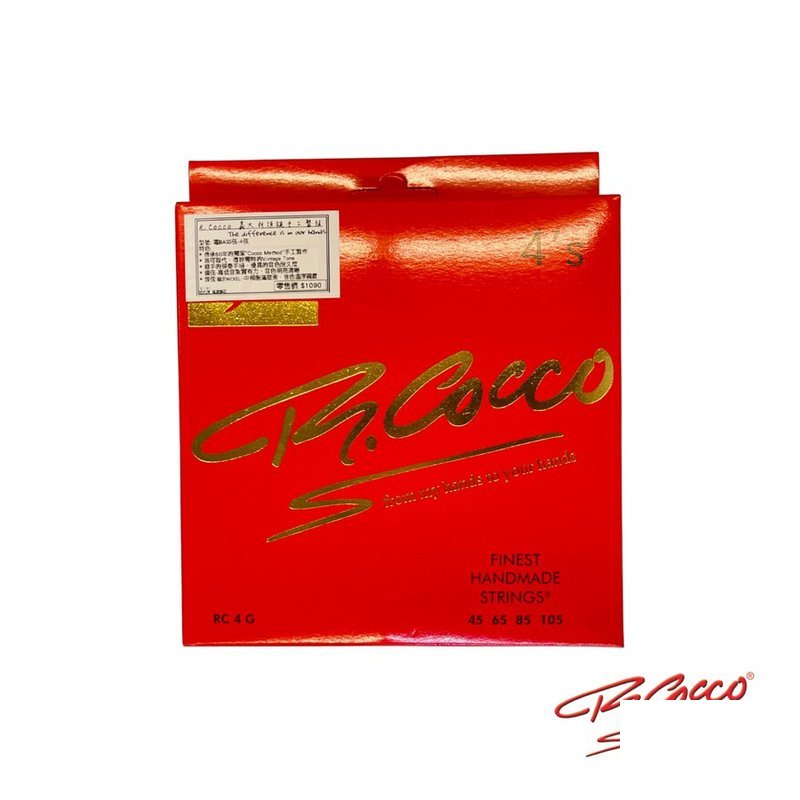 義大利 R.Cocco RC4G (45-105) 不鏽鋼 酂級手工弦 電吉他弦 — 三峽吉他 / Bass