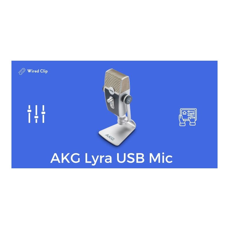 AKG Lyra 直播 立體聲 USB麥克風 高階USB麥克風 直播 錄音 — 三峽錄音