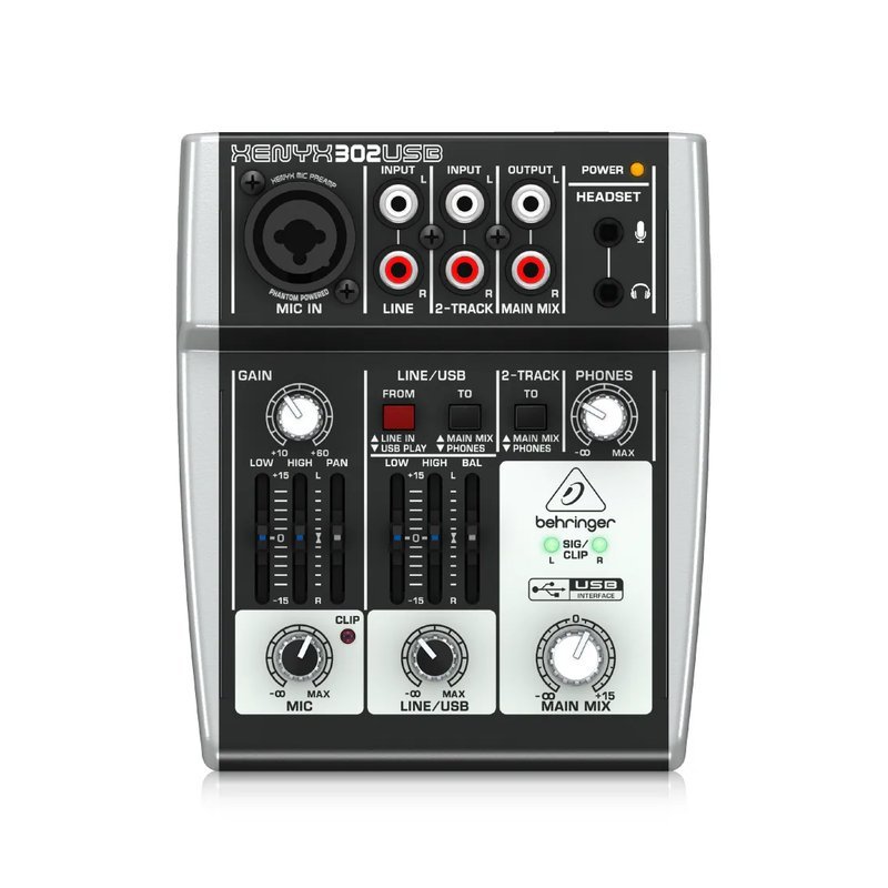 Behringer Behringer / 302USB 3軌混音機 & USB錄音介面 — 三峽錄音