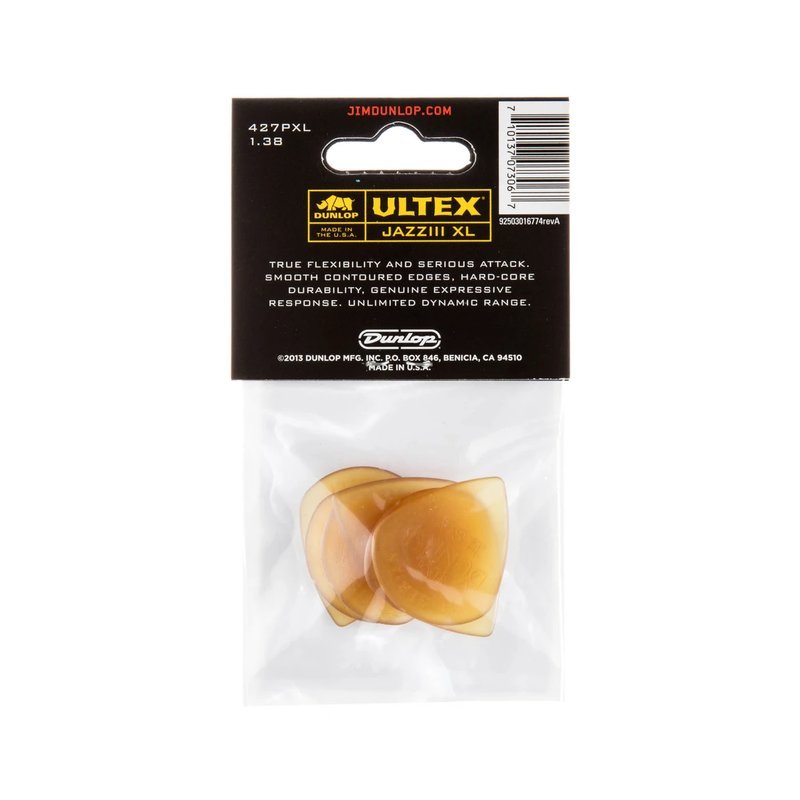 Dunlop Dunlop ULTEX JAZZ III XL PICK 1.38mm 匹克 單片 — 三峽Pick