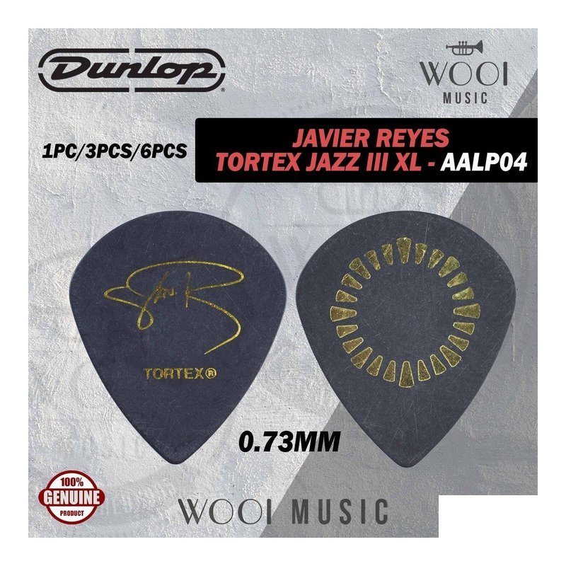 Dunlop Dunlop AALP04 Javier Reyes 簽名款 .73mm Pick 6片裝 — 三峽Pick
