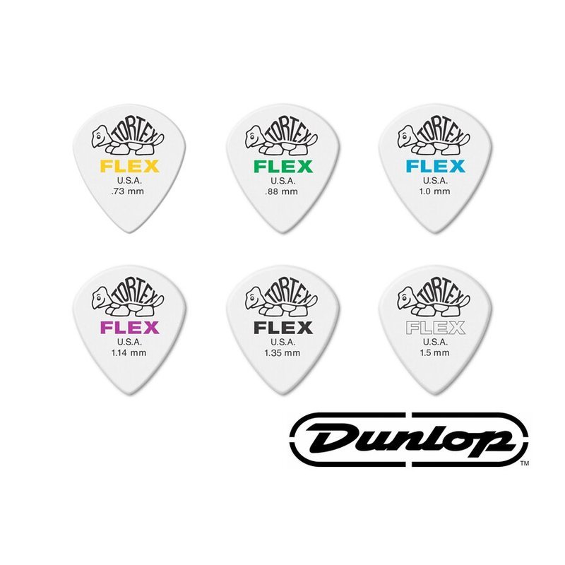 Dunlop Dunlop tortex FLEX™ XL 466R Pick 6種尺寸 匹克 單片 — 三峽Pick