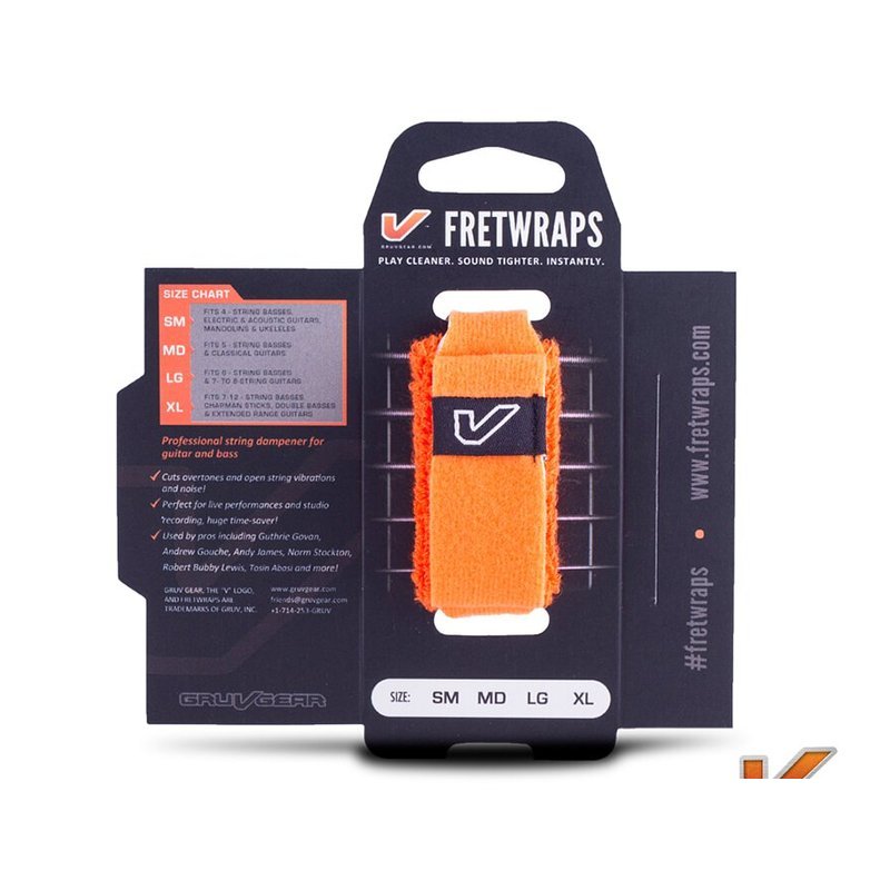 Gruv Gear FretWraps 悶音束帶 Orange 橘 — 三峽配件 / 週邊