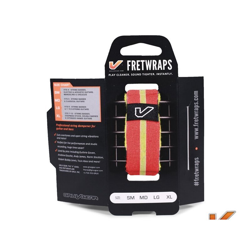 Gruv Gear FretWraps 悶音束帶 Red Yellow ç´ é»ç´ — 三峽配件 / 週邊