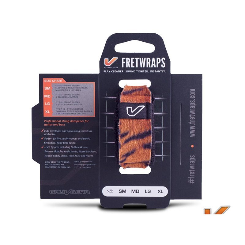Gruv Gear FretWraps 悶音束帶 Tiger 虎紋 — 三峽配件 / 週邊