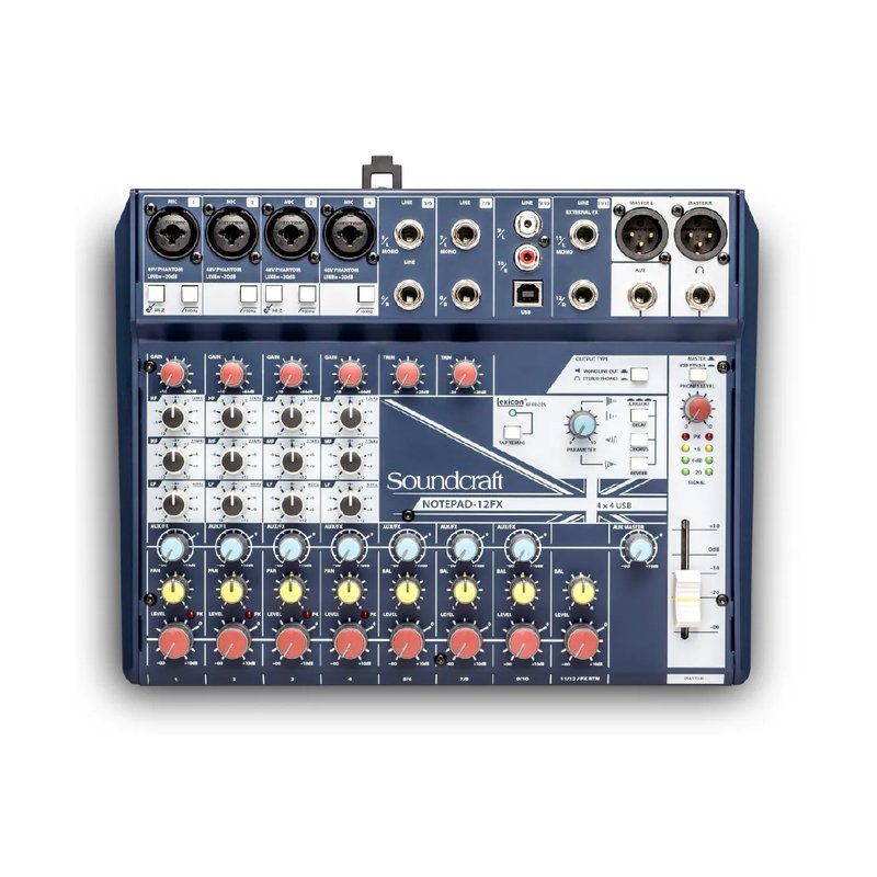 Soundcraft SoundCraft / Notepad12FX 12軌 USB類比混音機 — 三峽音響 / 音箱