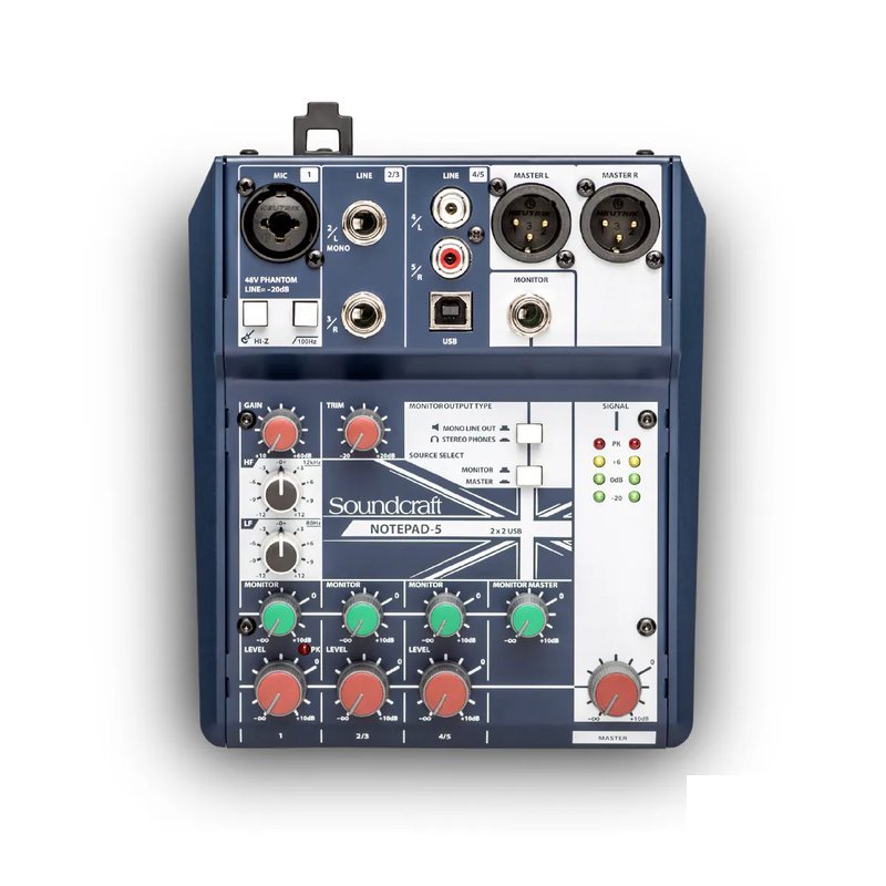 Soundcraft SoundCraft / Notepad 5 5軌 USB類比混音機 — 三峽音響 / 音箱