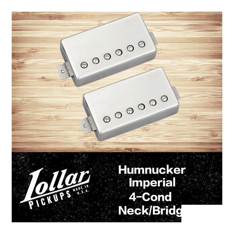 Lollar Imperial 4-Cond Nickel 前/後 段 雙線圈 電吉他 拾音器 — 三峽吉他 / Bass