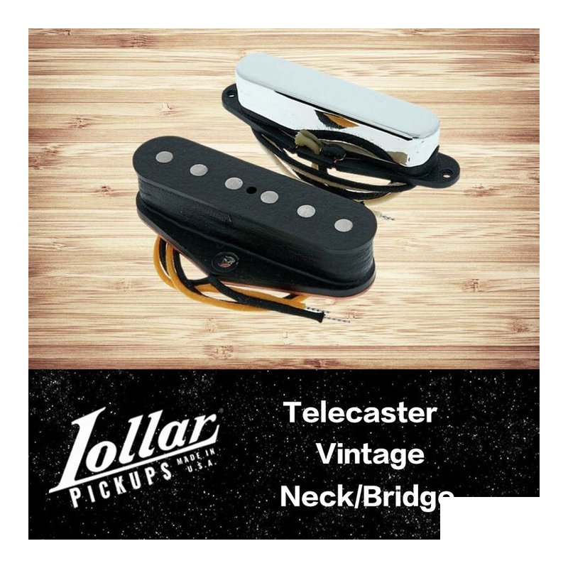 Lollar Tele Vintage Chrome 前/後 段 電吉他 拾音器 — 三峽吉他 / Bass