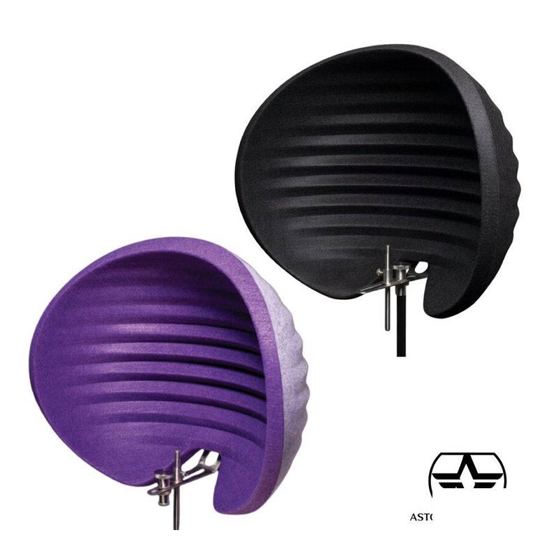 英國 Aston Microphones Halo 黑色/紫色 錄音室 麥克風 聲學擋板 隔音屏 吸音罩 防風屏 — 三峽麥克風