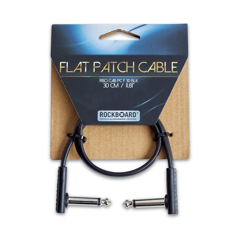 ROCKBOARD Rockboard Flat Patch Cable Black 扁酭 效果器短導線 — 三峽效果器