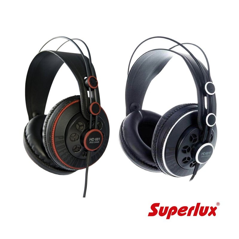 Superlux HD681/HD681B/HD681F 耳罩式 耳機 (附收納袋 轉接酭) — 三峽錄音 / 音響