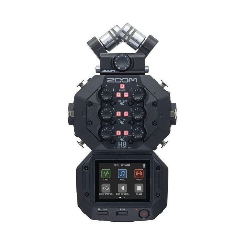 Zoom H8 手持 數位 錄音機 USB錄音介面 Podcast 公司貨 — 三峽錄音 / 音響