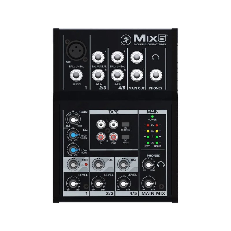 Mackie Mackie / Mix5 類比混音機 — 三峽音響 / 音箱