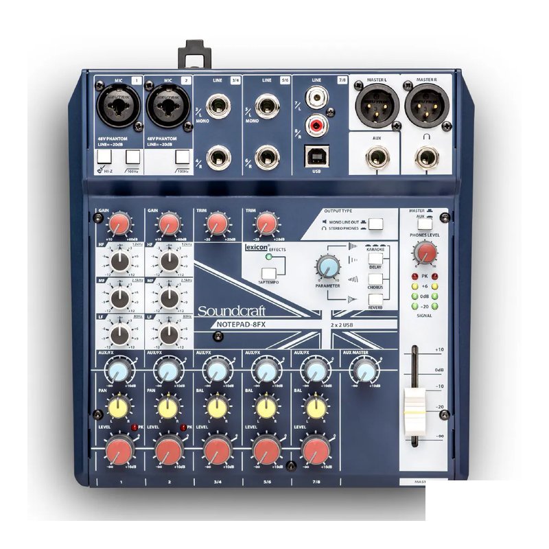 Soundcraft Soundcraft / Notepad 8FX USB類比混音機 — 三峽音響 / 音箱