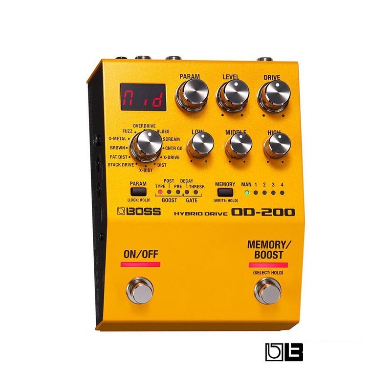 BOSS BOSS OD-200 Hybrid overdrive ？ ？音效果器 公司貨保固 — 三峽效果器