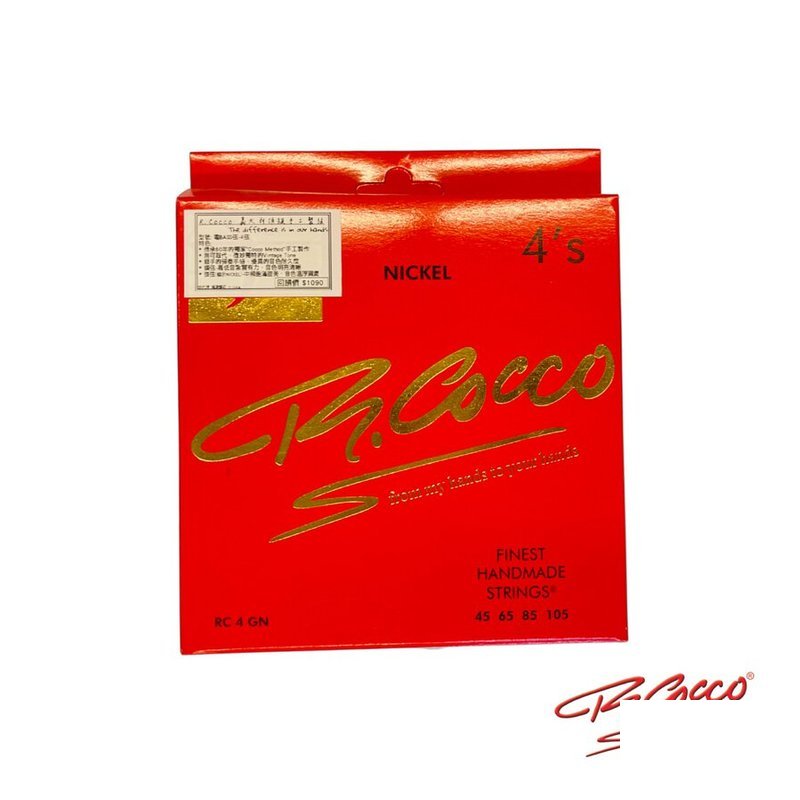 義大利R.Cocco RC-4GN ( 45-105) 鎳弦 酂級手工弦 電貝斯弦 — 三峽吉他 / Bass