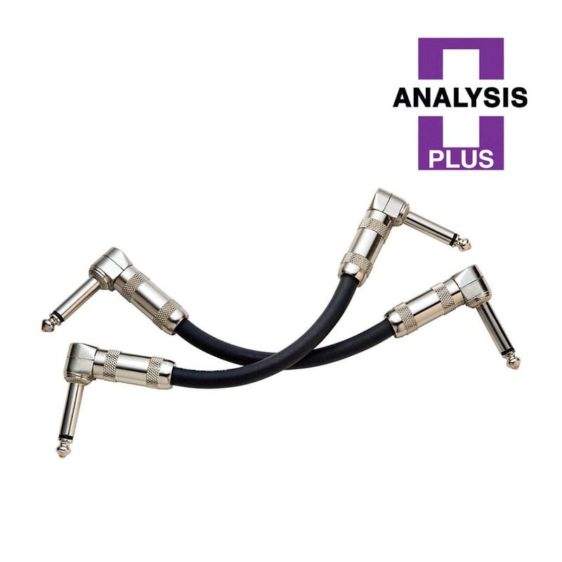 Analysis Plus Black Oval 單條 15公分 雙L金屬酭 效果器 短導線 — 三峽效果器