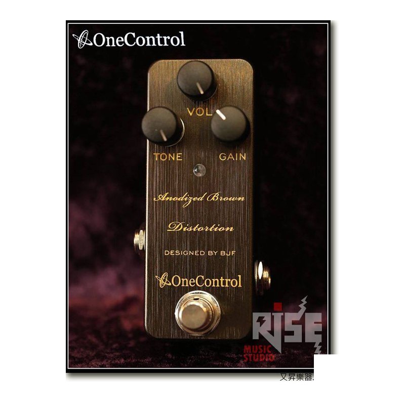 One Control Anodizes Brown Distortion ??? ？ ？音效果器 — 三峽吉他 / Bass