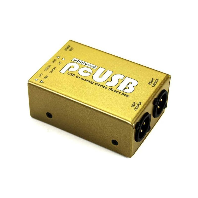 Whirlwind Whirlwind / pcUSB 雙軌被動式 USB用 DI-Box 原廠公司貨保固(美國製造) — 三峽音響 / 音箱