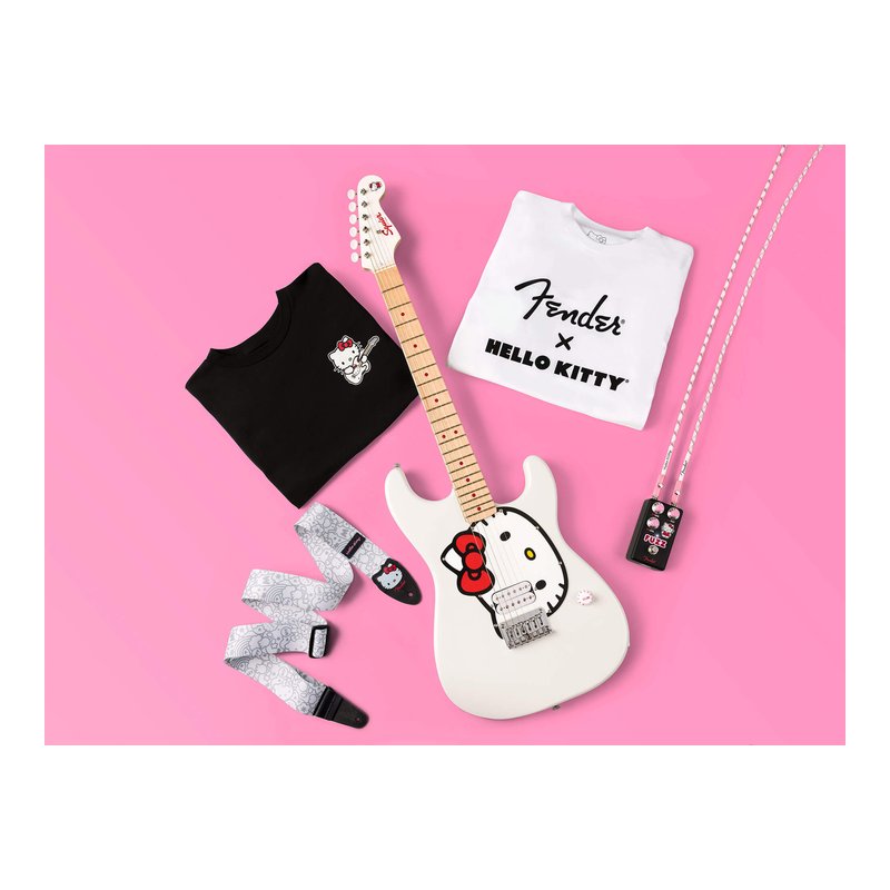 Fender Fender x Hello Kitty White Poly Strap 公司貨 第 4 張圖片｜三峽背帶