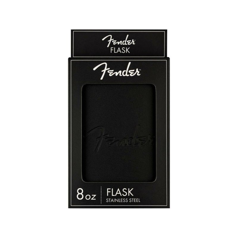 Fender Blackout Flask 不鏽鋼酒瓶 水壺 全黑皮革 保溫瓶 【宛伶樂器】 — 三峽配件 / 週邊