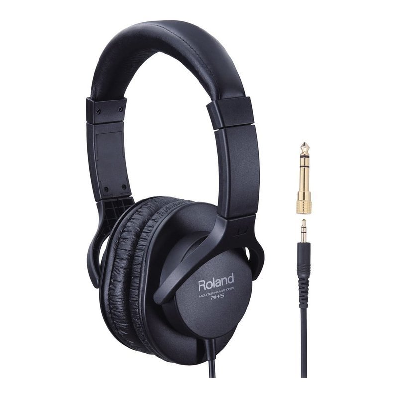 Roland Roland Rh-5 耳機 初學？ 熱賣 耳罩式耳機 (附有3.5mm/6.3mm接酭) — 三峽音響 / 音箱